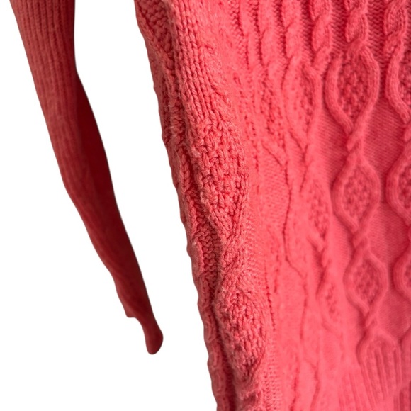 Chico’s Open Front Cable Knit Cardigan Sweater Size S Cashmere Wool Blend Cozy - Picture 12 of 16